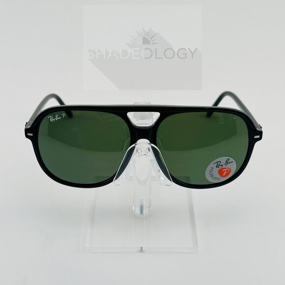 Ray-Ban Sunglasses Bill Black Aviator RB2198 901/58 60-14 145 3P Italy Polarized main image 10